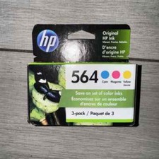 Genuine HP 564 Cyan/Magenta/Yellow Standard Yield Ink Cartridge, 3/PK N9H57FN
