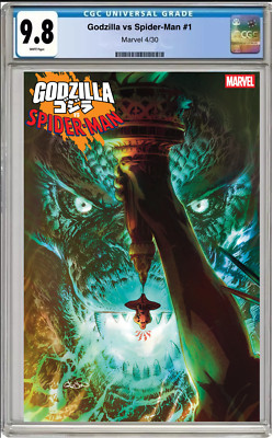 Godzilla vs. Spider-Man #1 CGC Graded 9.8 Patrick Gleason Foil Cover - Presale