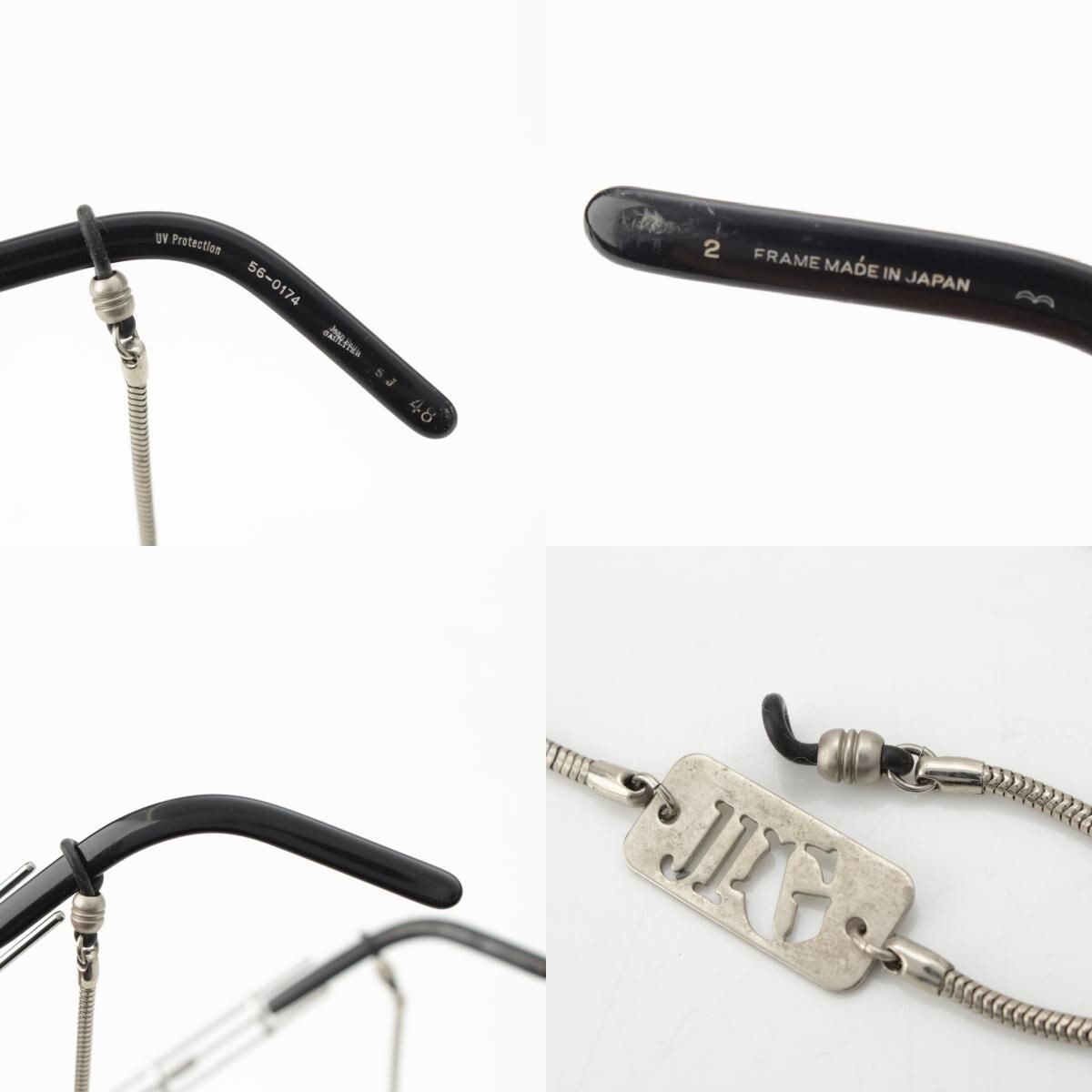 Jean Paul Gaultier JPG Screw motif cyberpunk metal sunglasses with