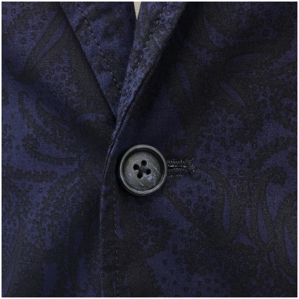 Blazer masculino SONS OF INTRIGUE casaco esportivo jaqueta casual tamanho G (40R) terno de algodão - Imagem 3 de 4