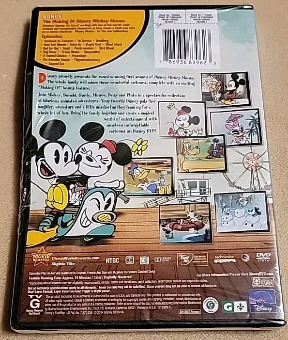 NEW Disney Mickey Mouse: Season 1 (DVD, 2013) Donald, Goofy