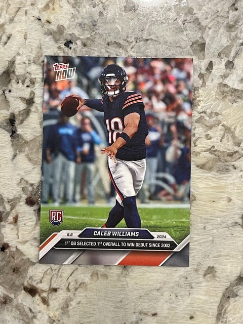 2024 Topps Now NFL Caleb Williams RC #2 1st Win Bears
