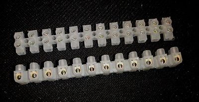 4 PC WIRE TERMINAL STRIP 5A CAPACITY BLOCK #22-16 AWG# WHT
