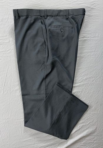 Haggar Classic Fit Cool 18 Pro Washable Dress Pants, Slacks. Gray, 40X30. NWT!! - Imagen 2 de 6