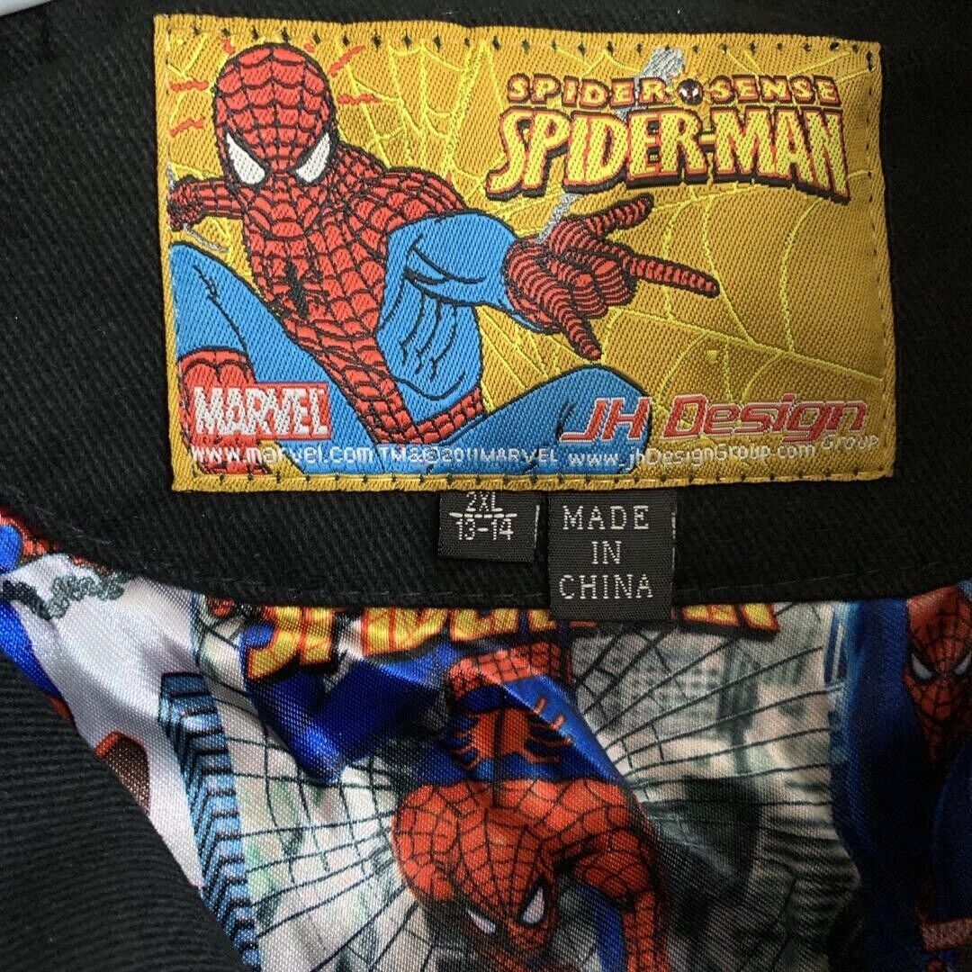 Jh Design MARVEL Spider-Man Racing Jacket Black Youth Size Jh Design MARVEL Spider-Man Racing Jacket Black Youth Size