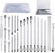 Lab Spatula Micro Spoon mini Scoop Laboratory Tiny Powders Mixing Filler Gel Cap