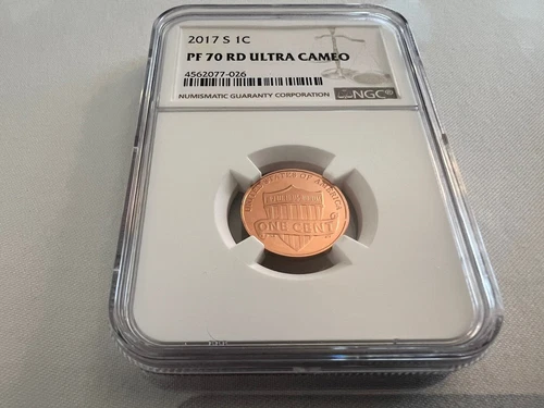 2017-S  LINCOLN CENT CLAD PF SET NGC PF70 RD UC BROWN LABEL TOP POP ONLY 67