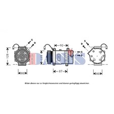Kompressor Klimaanlage für Peugeot 206 CC 807 Citroën Xsara Picasso