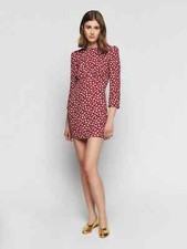 REFORMATION Brantley  Floral Print Mini Dress in Color: Cari