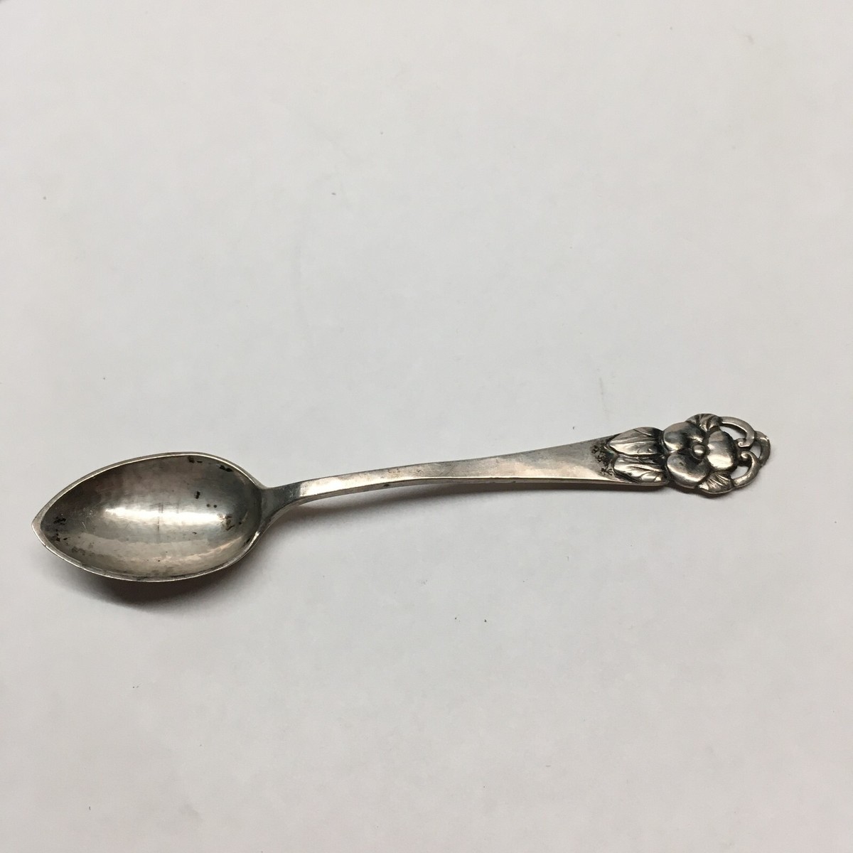 Antique Signed 1927 CFH Christian F. Heise Danish Silver Spoon 4-5