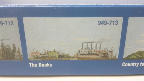 Background Scene 24" x 36" - Instant Horizons THE DOCKS - Walthers 949-713 HO - Picture 2 of 4