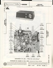 Sams Photofact , Midland Model 11-325 , Portable Radio, Original Hard Copy