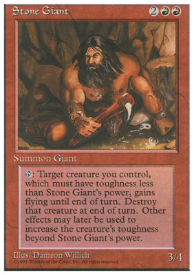 Magic the Gathering MTG Stone Giant (223) Fourth Edition   LP