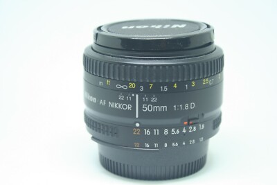Nikon AF NIKKOR 50mm f/1.8D Lens - Black 18208021376| eBay