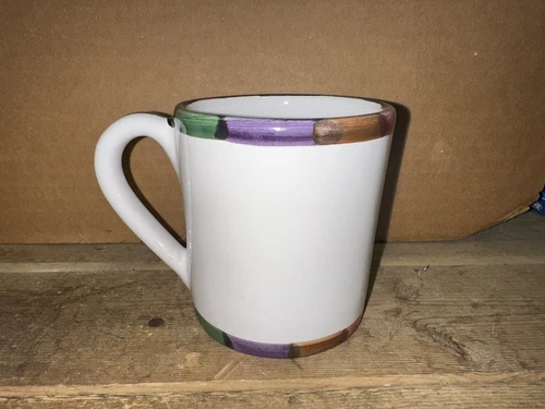 Circo Deruta Italy B Goldsmith Design Coffee Mug Tea Cup 3.75" Tall
