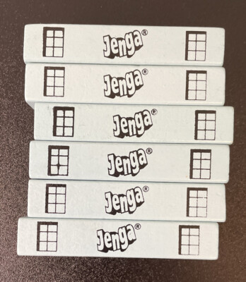 Jenga Godzilla Extreme Edition Party Game- 6 Replacement Pieces