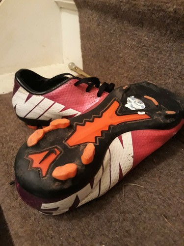 Nike Mercurial Soccer Cleats Orange And Black Size (USA) 3.5 Y - Picture 7 of 11