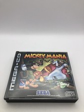 Mickey Mania Sega Mega Cd W/Manual VGC Retro PAL 1994 #0034
