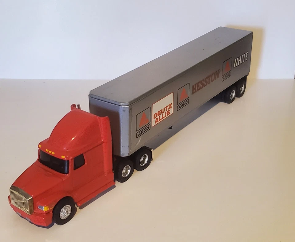 Ertl Agco Deutz Allis Hesston Blanco Semi Usado 1/64 Foto 2 de 3