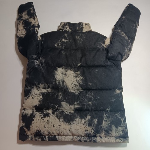 RARE PRPS Down Puffer Jacket Acid Wash Black White Denim Size M - Picture 2 of 21