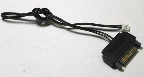 Cable plano ATX negro 12" (conector de alimentación SATA a PCB) 5 voltios de salida - Imagen 2 de 3