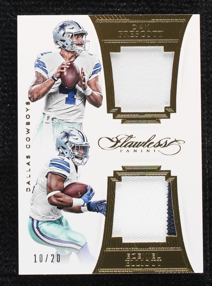 2016 Panini Flawless Dak Prescott Ezekiel Elliott #DPDE - 1 of 2