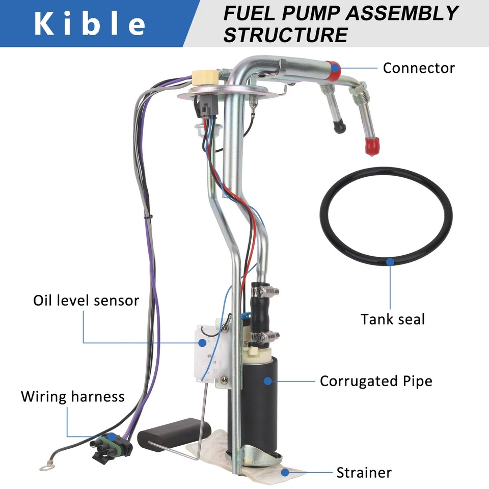 Electric Fuel Pump for 1996 1997 Chevy GMC C1500 C2500 C3500 K1500 K2500 K3500 Foto 2 de 4