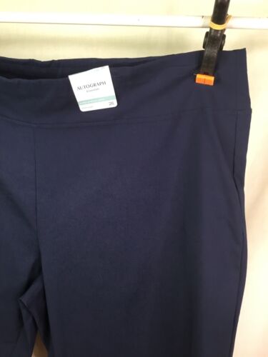 AUTOGRAPH NAVY BLUE “BENGALINE” SUPER STRETCH SHORT LENGTH PANTS SZ 24 ALL NEW - Picture 4 of 9