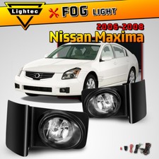 For 2007-2008 Nissan Maxima Fog Lights Clear Lens Bumper Lamps Wiring Kit Switch