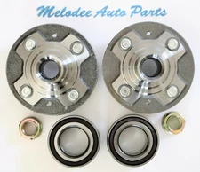 Front Left & Right Wheel Hub With Wheel Bearing Set For Honda Fit  2009 - 2013