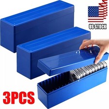 3 Plastic Coin Storage Box Case Coin Holder Tray for PCGS NGC PCCB PMGab 20 Slab