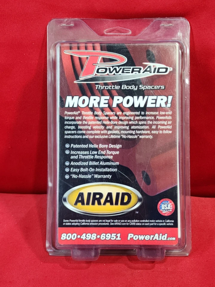 Espaciador de carrocería del acelerador Airaid 300-570 para motores Dodge 1997-2003 3,9 L 5,2 L 5,9 L Foto 3 de 3