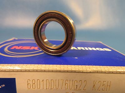 NSK 6801DDU, 6801DDU 76VG22, Deep Groove Bearing (Timken, NTN, SKF 61801)