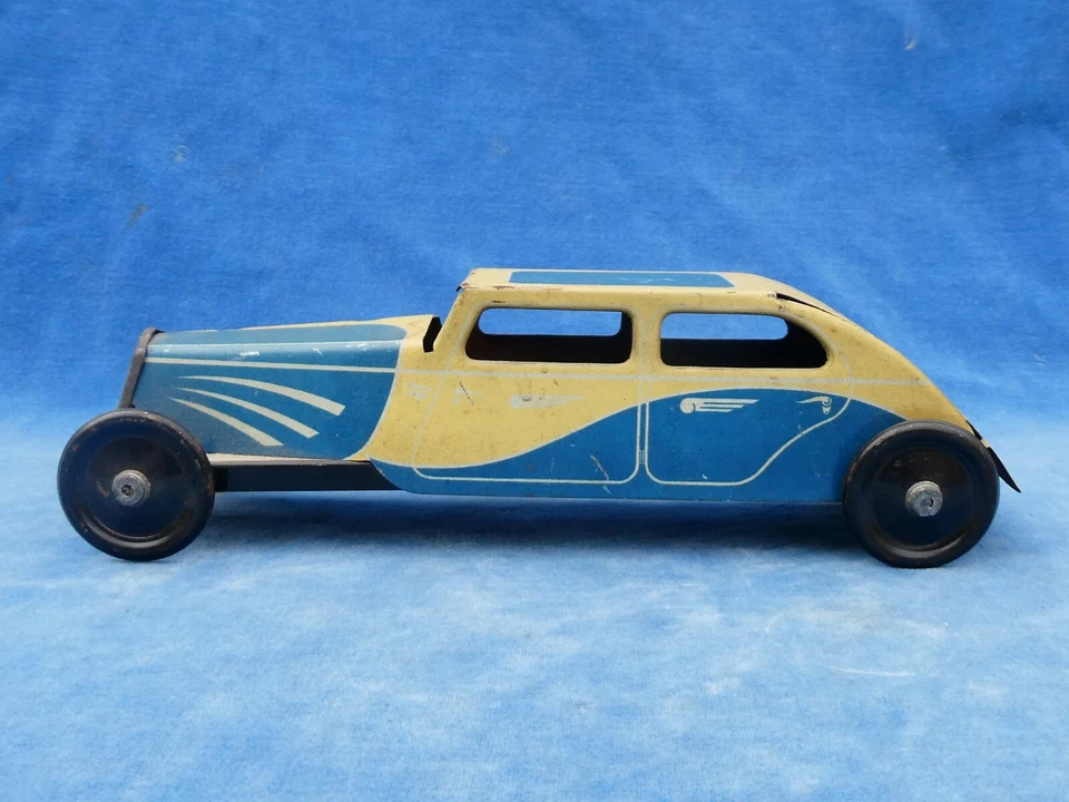 JOUET TOLE ANCIEN Old tin toy ML VOITURE Car N° 525-ML1 - BERGOUGNAN - Photo 3/4