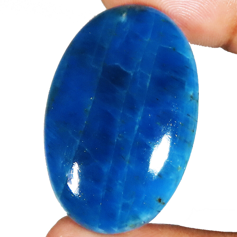 ケープアメシスト　スフィア　約61mm 61.25 CT 100% Natural Blue Apatite Cabochon Oval Shape