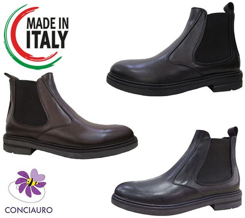 stivaletto uomo camoscio tortora con elastico