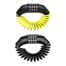1pc 4-Digit Motorcycle Bicycle Combination Steel Cable Lock Anti-Theft Security