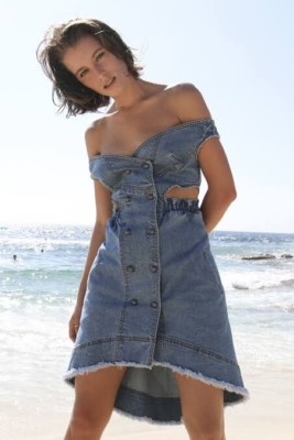 aje denim dress