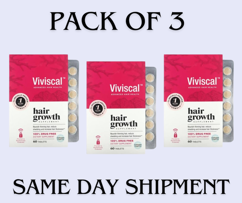 Viviscal Women's Hair Growth Supplement – 540 Tablets (3-Pack) - FREE SHIPPING