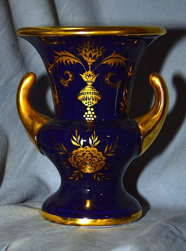 Vase Krater Vase Cobalt Gold, Royal KPM, 17.5 Cm - Picture 3 of 6