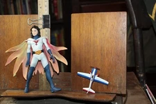 G Force Mark Battle of the Planets Action Figure Gatchaman w/ Airplane Boomerang