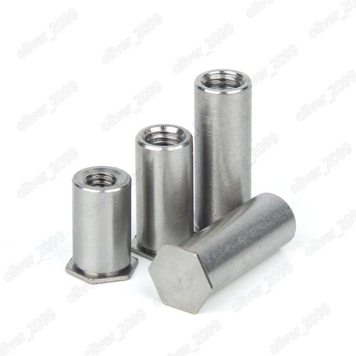 Remaches de orificio ciego de acero inoxidable 304 tuercas de columna cabeza hexagonal M2 M2.5 M3 M4 M5 M6 - Imagen 3 de 5