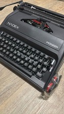 Nadex Coins Pioneer Black manual typewriter w/ hard case - untested thumbnail