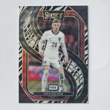 Cole Palmer Mezzanine Zebra Prizm 2024-25 Panini Select FIFA Soccer England #166