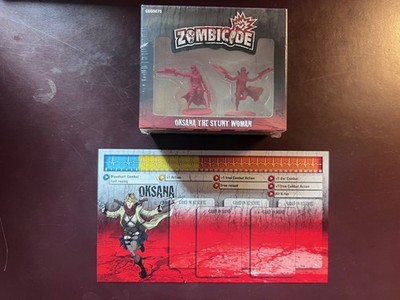 Oksana the Stunt Woman KS character pack for Zombicide CMON 2014 sealed pack