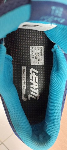 Leatt DBX 2.0 Flat Cycling Shoes Blue Size UK 9 EU 43.5 - #1011 - Picture 5 of 6