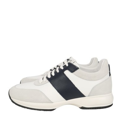 Pollini Herren Schuhe Sneaker Gr. 43 Mehrfarbig Leder Lederschuhe