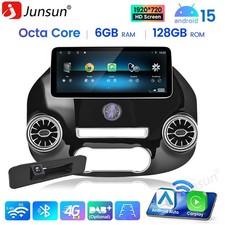 DAB+ 12.3" Android 15 Autoradio Navi Carplay Kam 4G F&uuml;r Mercedes Benz Vito W447