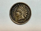 1863 Indian Head Penny Full Liberty but Dirty #1
