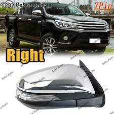 Espejo retrovisor lateral derecho para Toyota Hilux 2015 2016-2020 con intermitente (7 PIN)